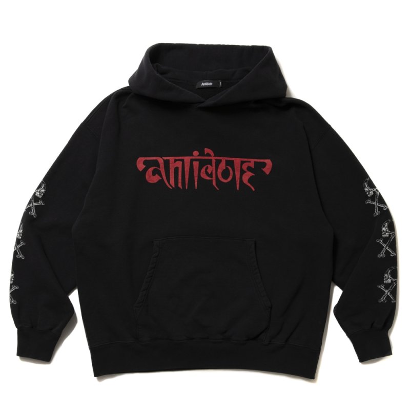 画像1: ANTIDOTE BUYERS CLUB/Fade Wash Sweat Parka（Grim Reaper）（Black）