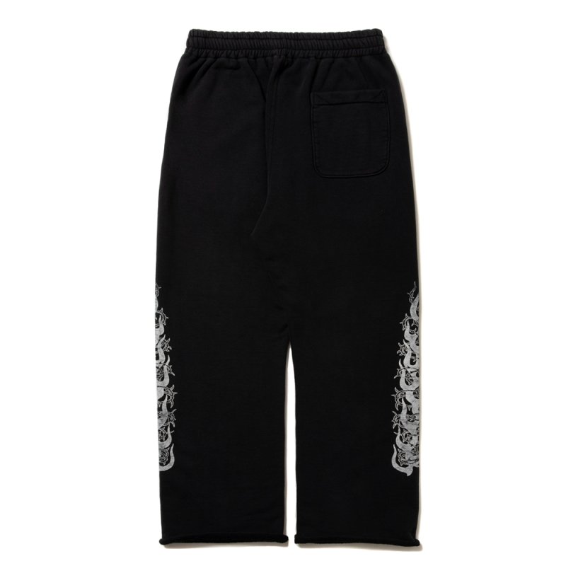 画像2: ANTIDOTE BUYERS CLUB/Fade Wash Sweat Pants（Thorn & Flames）（Black）