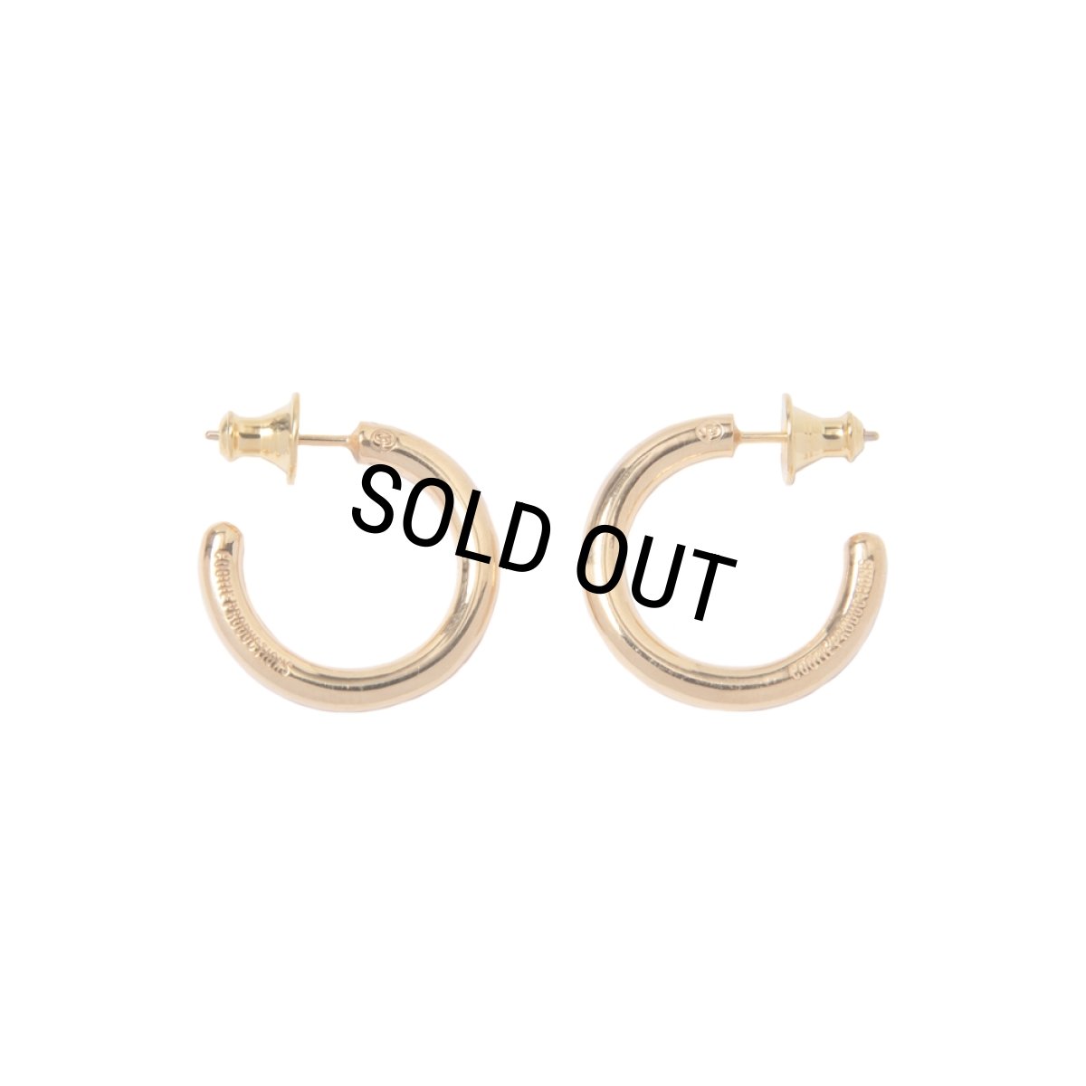 画像1: COOTIE PRODUCTIONS/One Stroke Earring - Medium（Gold）［ワンストロークイヤリング-25秋冬］ (1)