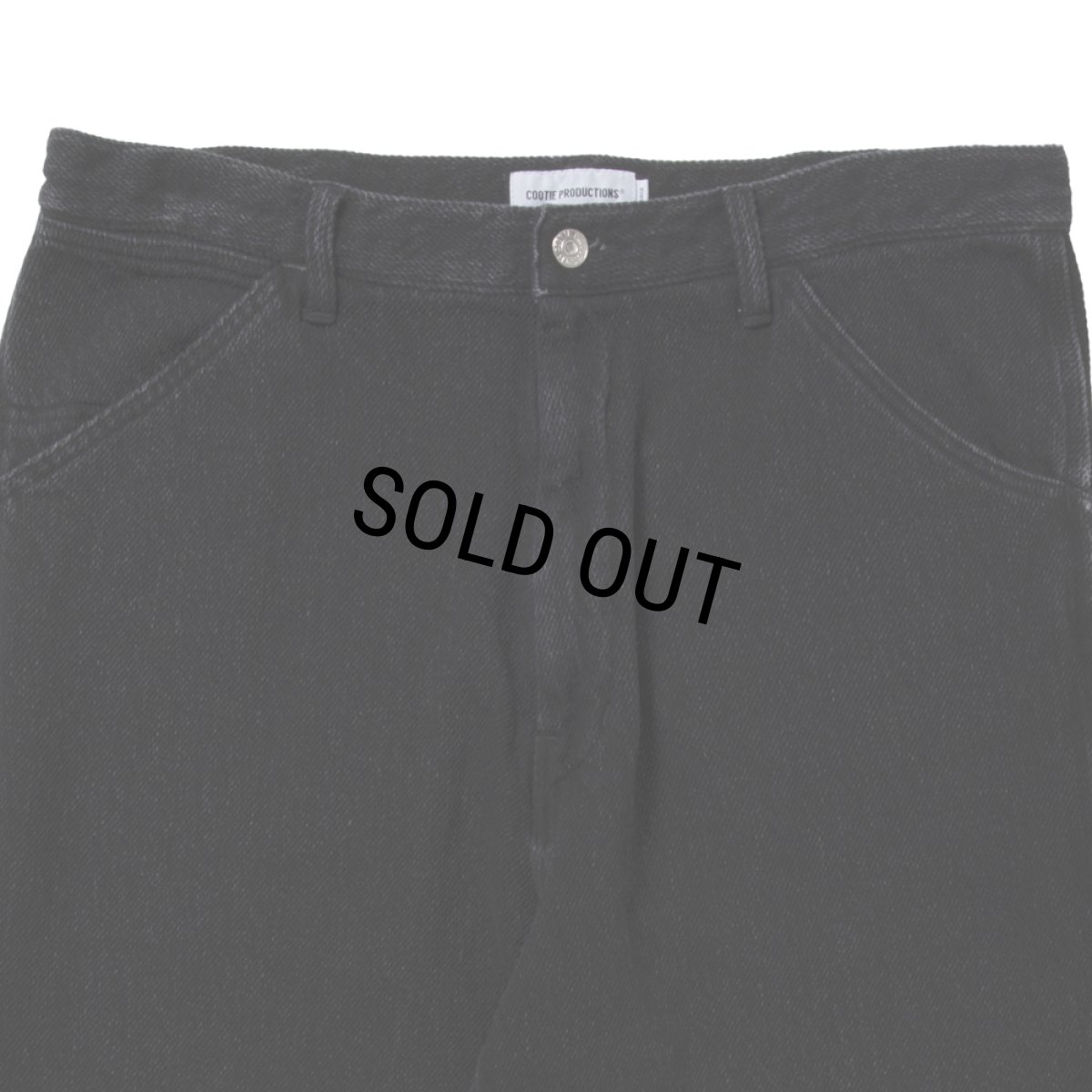 画像3: COOTIE PRODUCTIONS/Sulfur Dyed Exaggerated Twill Painter Pants（Black）［ツイルペインターパンツ-25秋冬］ (3)