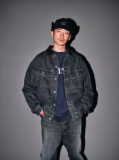 画像6: ROUGH AND RUGGED/HEADLIGHT（BLACK）［ユーズド加工デニムJKT-25秋冬］ (6)