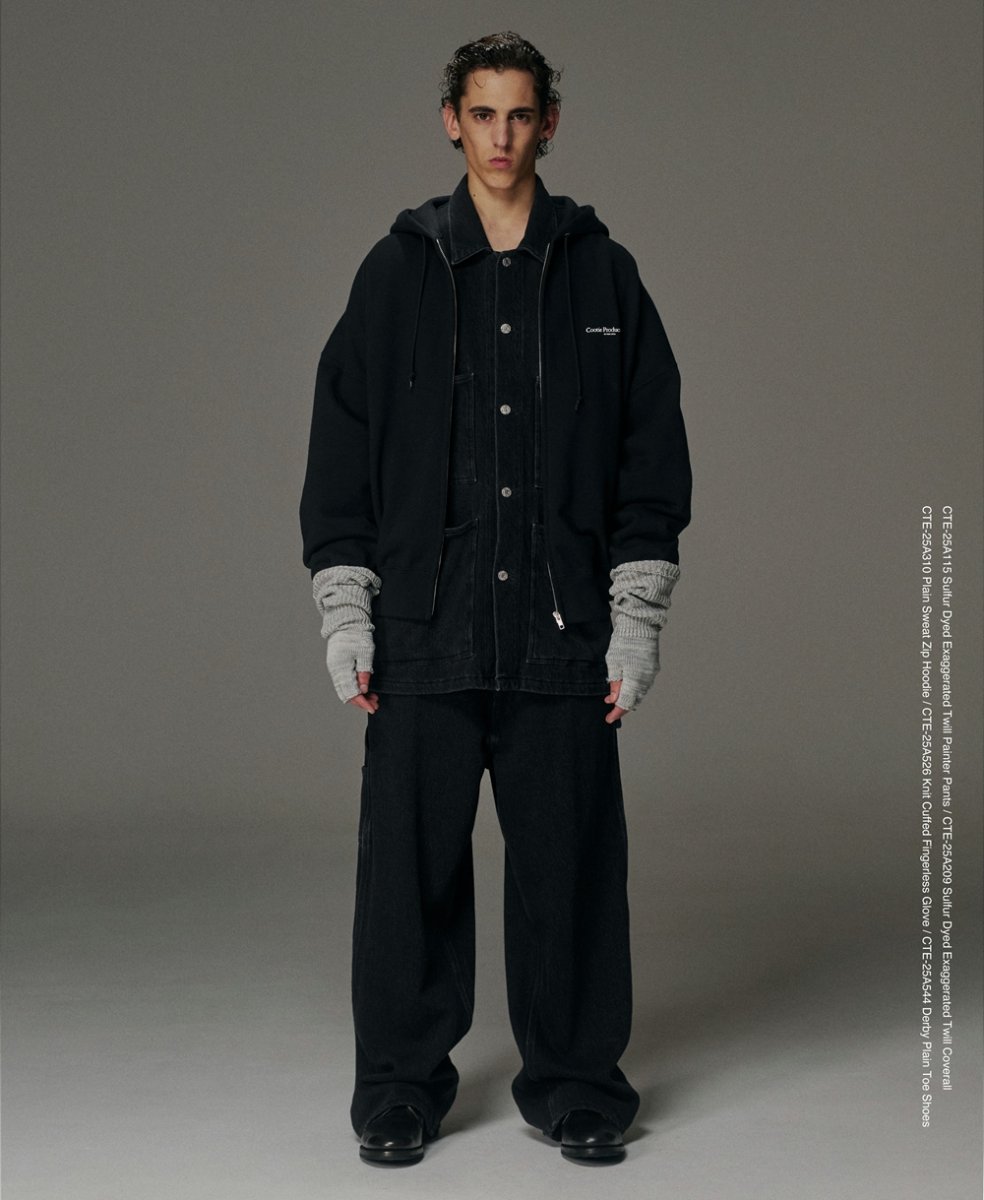 画像8: COOTIE PRODUCTIONS/Sulfur Dyed Exaggerated Twill Painter Pants（Black）［ツイルペインターパンツ-25秋冬］ (8)
