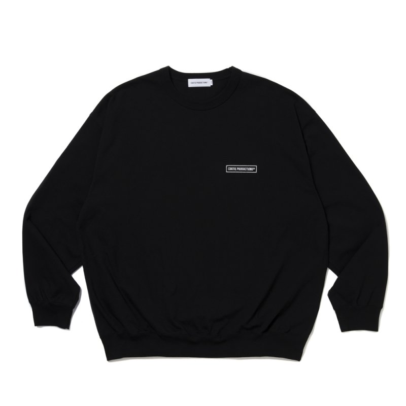 画像1: COOTIE PRODUCTIONS/Heavy Oz Jersey Plain Crew（Black）［プレーンクルー-25秋冬］