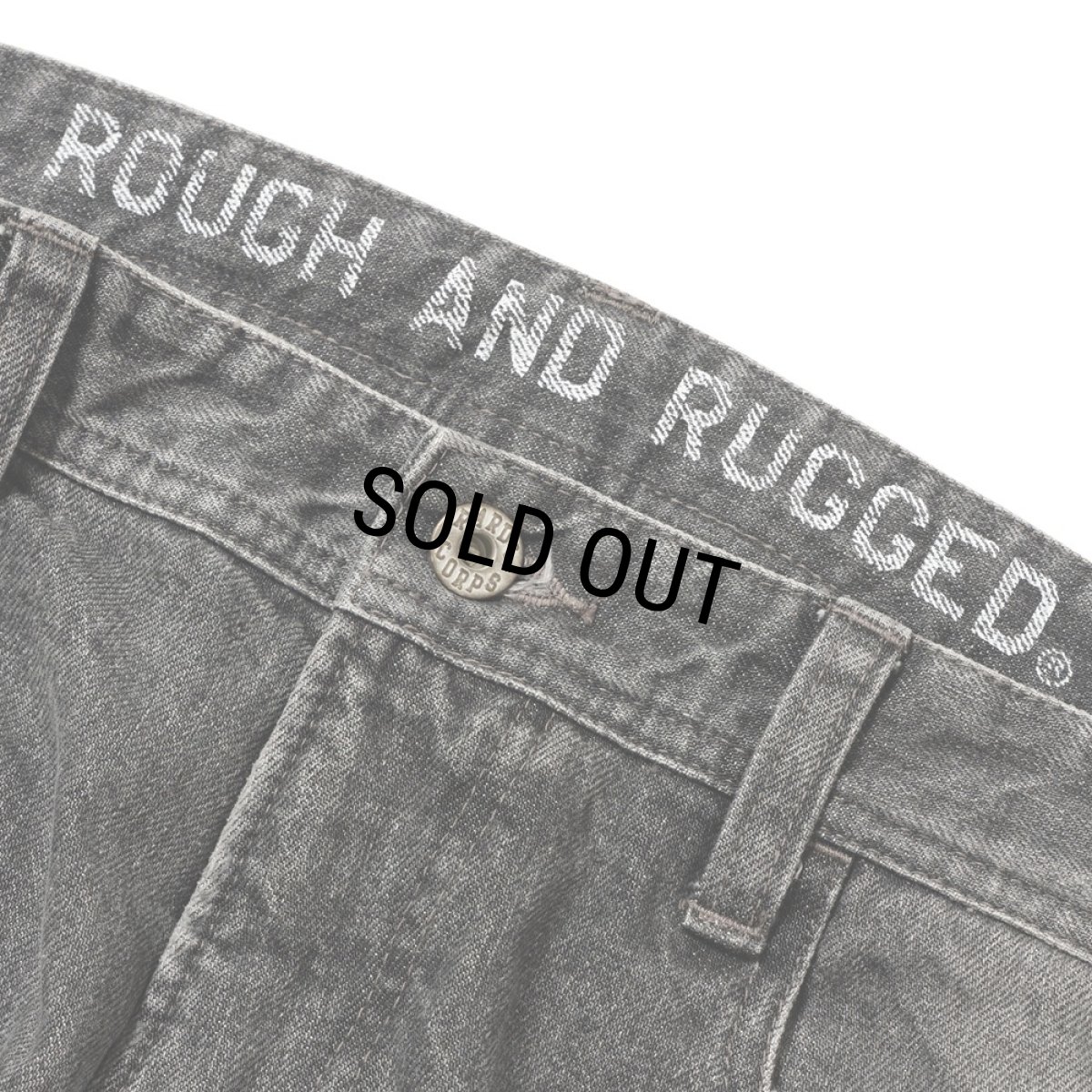 画像4: 【30%OFF】ROUGH AND RUGGED/BANKS（BLACK）［ユーズド加工デニムパンツ-25秋冬］ (4)