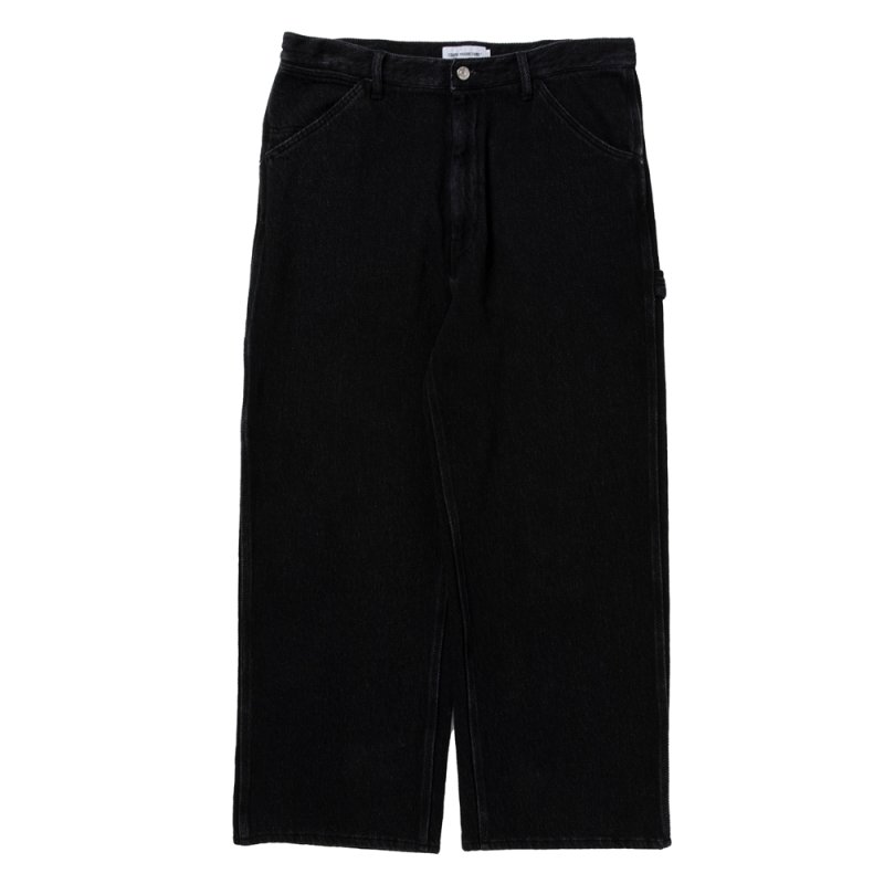 画像1: COOTIE PRODUCTIONS/Sulfur Dyed Exaggerated Twill Painter Pants（Black）［ツイルペインターパンツ-25秋冬］
