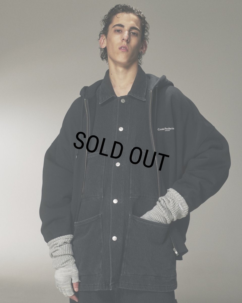 画像6: COOTIE PRODUCTIONS/Sulfur Dyed Exaggerated Twill Coverall（Black）［ツイルカバーオール-25秋冬］ (6)