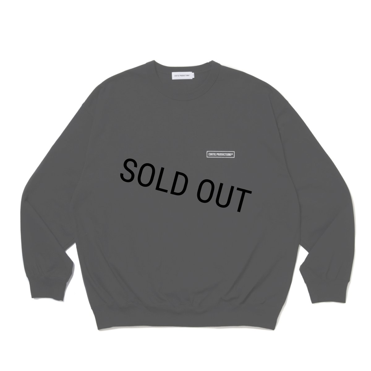 画像1: COOTIE PRODUCTIONS/Heavy Oz Jersey Plain Crew（Black）［プレーンクルー-25秋冬］ (1)