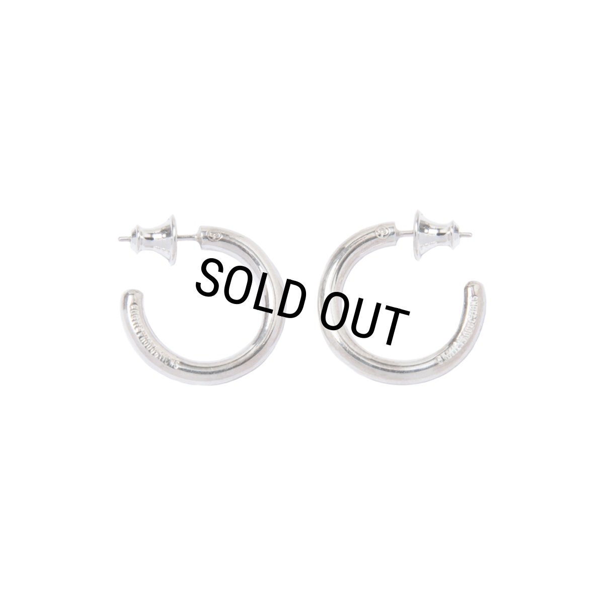 画像1: COOTIE PRODUCTIONS/One Stroke Earring - Medium（Silver）［ワンストロークイヤリング-25秋冬］ (1)