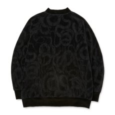 画像2: CALEE/JQ VELOUR JACKET ＜SNAKE PATTERN＞（BLACK）［ジャガードベロアJKT-25秋冬］ (2)
