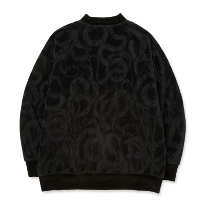 画像2: CALEE/JQ VELOUR JACKET ＜SNAKE PATTERN＞（BLACK）［ジャガードベロアJKT-25秋冬］
