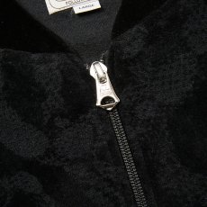画像4: CALEE/JQ VELOUR JACKET ＜SNAKE PATTERN＞（BLACK）［ジャガードベロアJKT-25秋冬］ (4)