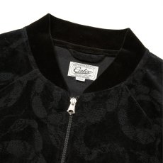 画像3: CALEE/JQ VELOUR JACKET ＜SNAKE PATTERN＞（BLACK）［ジャガードベロアJKT-25秋冬］ (3)