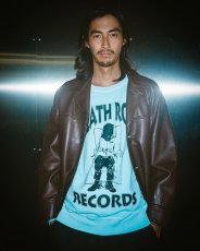 画像4: WACKO MARIA/DEATH ROW RECORDS / GARMENT DYED SWEAT SHIRT（BLUE）［ガーメントダイクルースウェット-25秋冬］ (4)