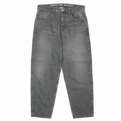 画像1: ROUGH AND RUGGED/BANKS（BLACK）［ユーズド加工デニムパンツ-25秋冬］