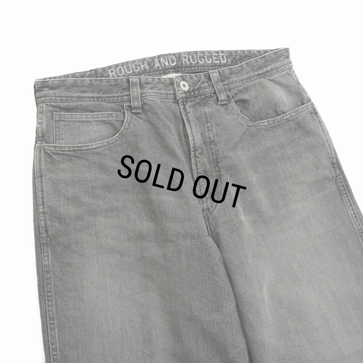 画像3: 【30%OFF】ROUGH AND RUGGED/BANKS（BLACK）［ユーズド加工デニムパンツ-25秋冬］ (3)