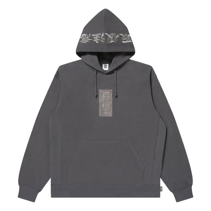 画像1: BlackEyePatch/HWC LABEL HOODIE（CHARCOAL）