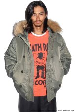 画像3: WACKO MARIA/DEATH ROW RECORDS / GARMENT DYED SWEAT SHIRT（ORANGE）［ガーメントダイクルースウェット-25秋冬］ (3)