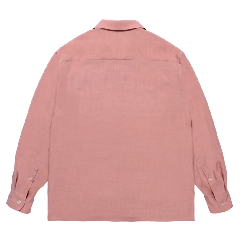 画像2: WACKO MARIA/50'S OPEN COLLAR SHIRT（PINK）［50'Sオープンカラーシャツ-25秋冬］