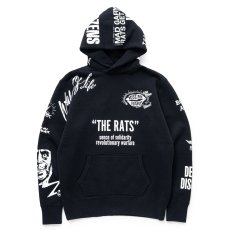 画像1: RATS/CRAZY HOODIE（BLACK）［クレイジーフーディー-25秋冬］ (1)