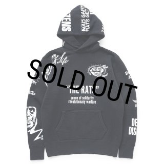 RATS/CRAZY HOODIE（BLACK）［クレイジーフーディー-25秋冬］ - JONAS