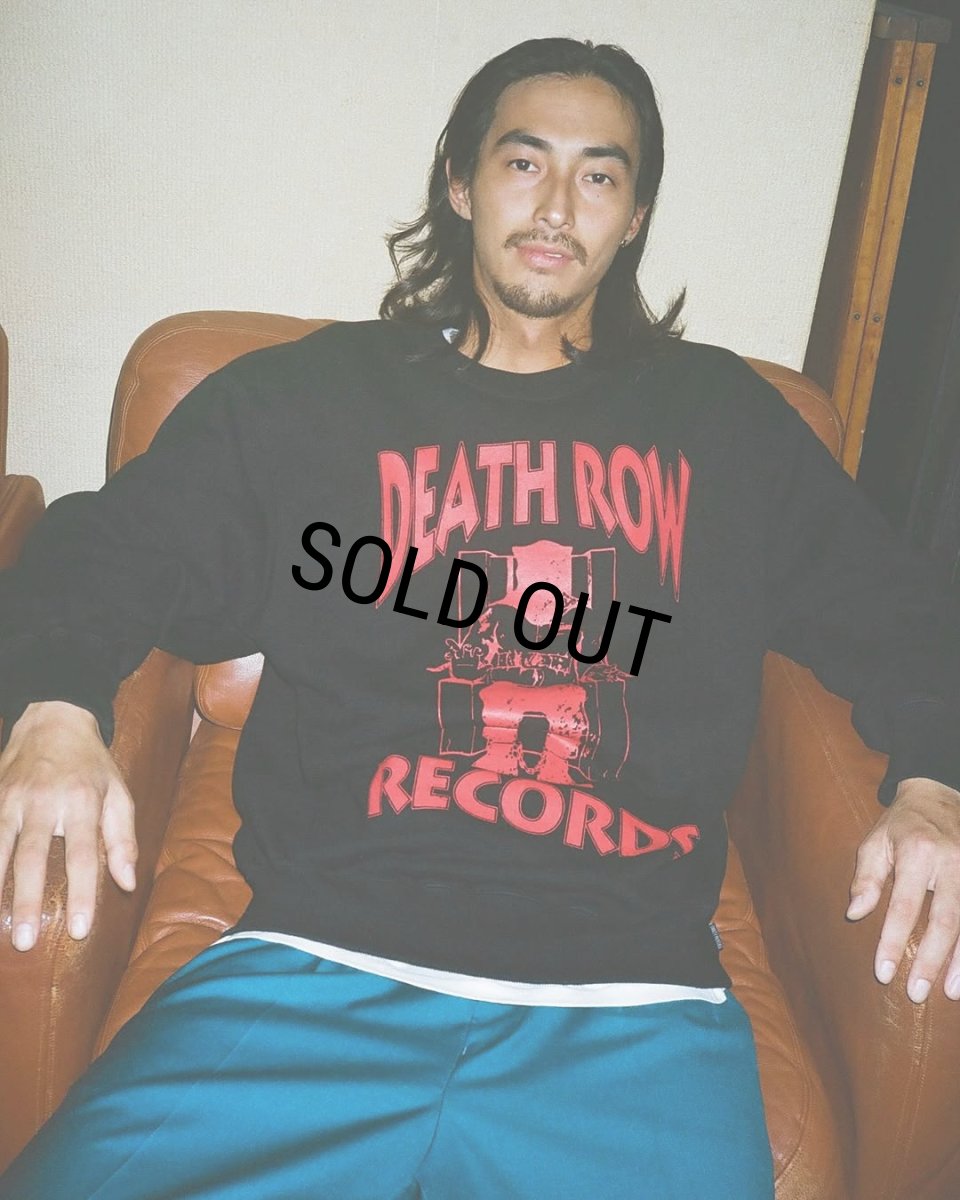 画像5: WACKO MARIA/DEATH ROW RECORDS / GARMENT DYED SWEAT SHIRT（BLACK）［ガーメントダイクルースウェット-25秋冬］ (5)