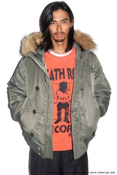 画像3: WACKO MARIA/DEATH ROW RECORDS / GARMENT DYED SWEAT SHIRT（ORANGE）［ガーメントダイクルースウェット-25秋冬］