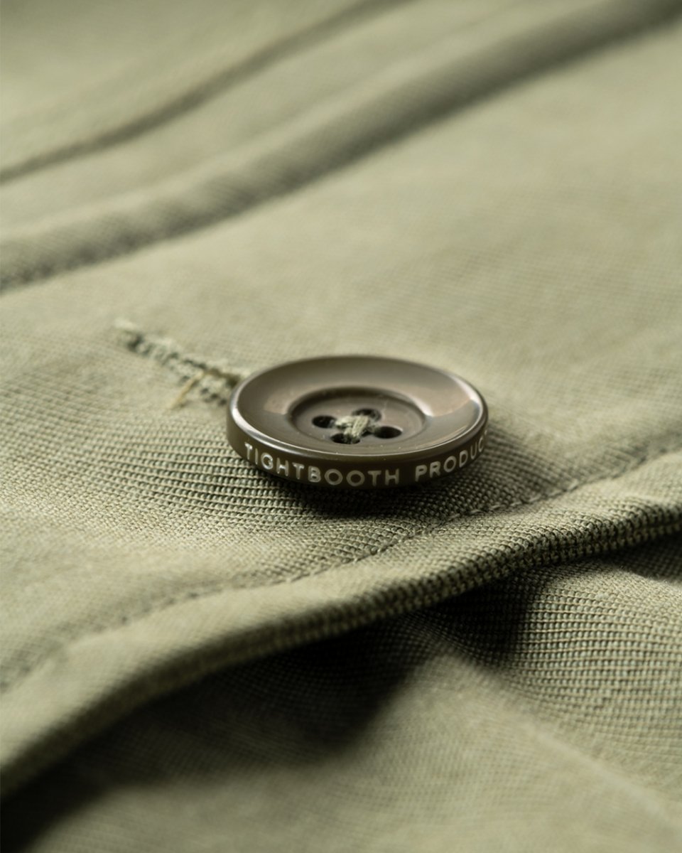 画像7: TIGHTBOOTH/LABEL LOGO BDU SHIRT（Olive）［ラベルロゴBDUシャツ-25秋冬］ (7)