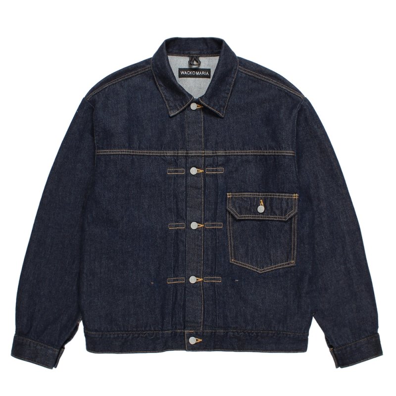 画像1: WACKO MARIA/DENIM TRUCKER JACKET（INDIGO）［デニムトラッカーJKT-25秋冬］