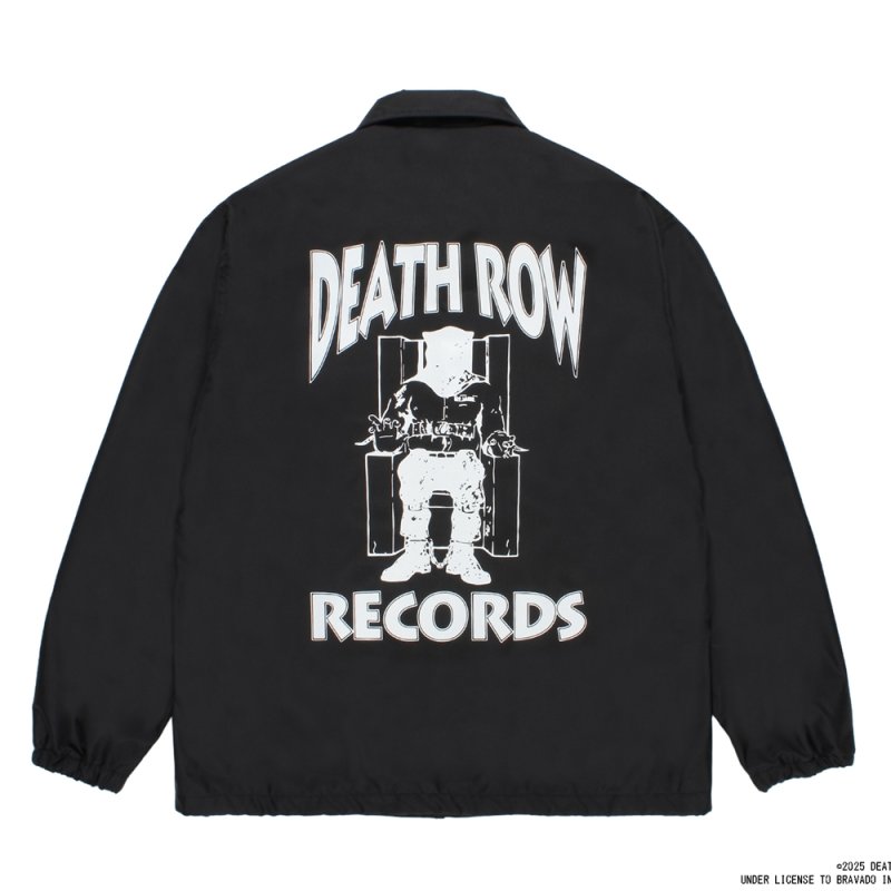 画像2: WACKO MARIA/DEATH ROW RECORDS / COACH JACKET（BLACK）［コーチJKT-25秋冬］