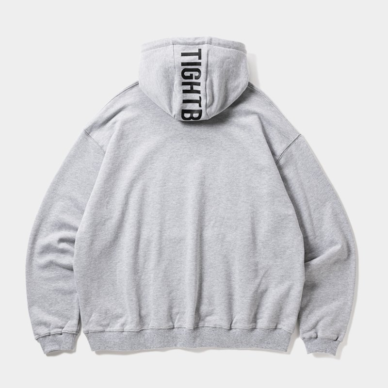 画像2: TIGHTBOOTH/HOODED LOGO SWEAT（Grey）［フーデッドロゴスウェット-25秋冬］