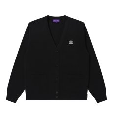 画像1: BlackEyePatch/SMALL OG LABEL CARDIGAN（BLACK） (1)