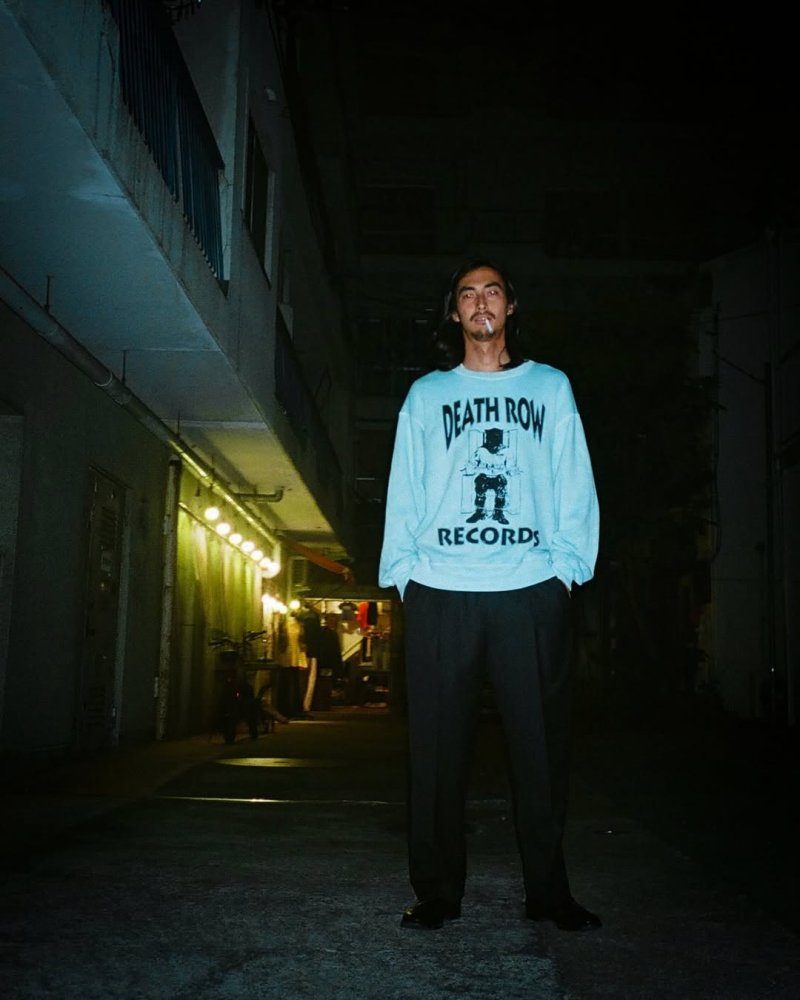 画像3: WACKO MARIA/DEATH ROW RECORDS / GARMENT DYED SWEAT SHIRT（BLUE）［ガーメントダイクルースウェット-25秋冬］