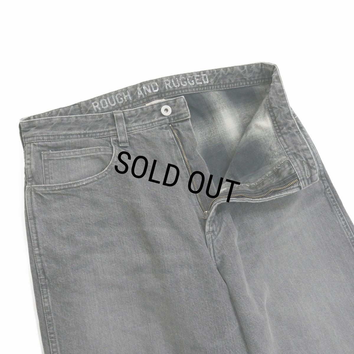 画像5: 【30%OFF】ROUGH AND RUGGED/BANKS（BLACK）［ユーズド加工デニムパンツ-25秋冬］ (5)