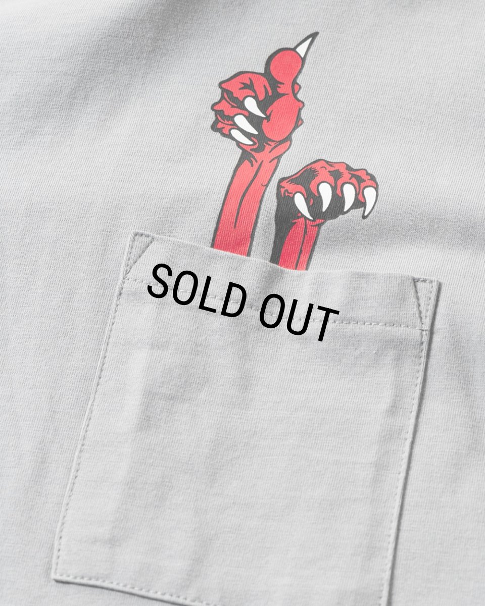 画像4: TIGHTBOOTH/DEADKEBAB LS T-SHIRT（Grey）［デッドケバブ長袖ポケT-25秋冬］ (4)