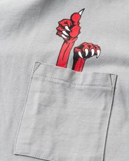 画像4: TIGHTBOOTH/DEADKEBAB LS T-SHIRT（Grey）［デッドケバブ長袖ポケT-25秋冬］ (4)