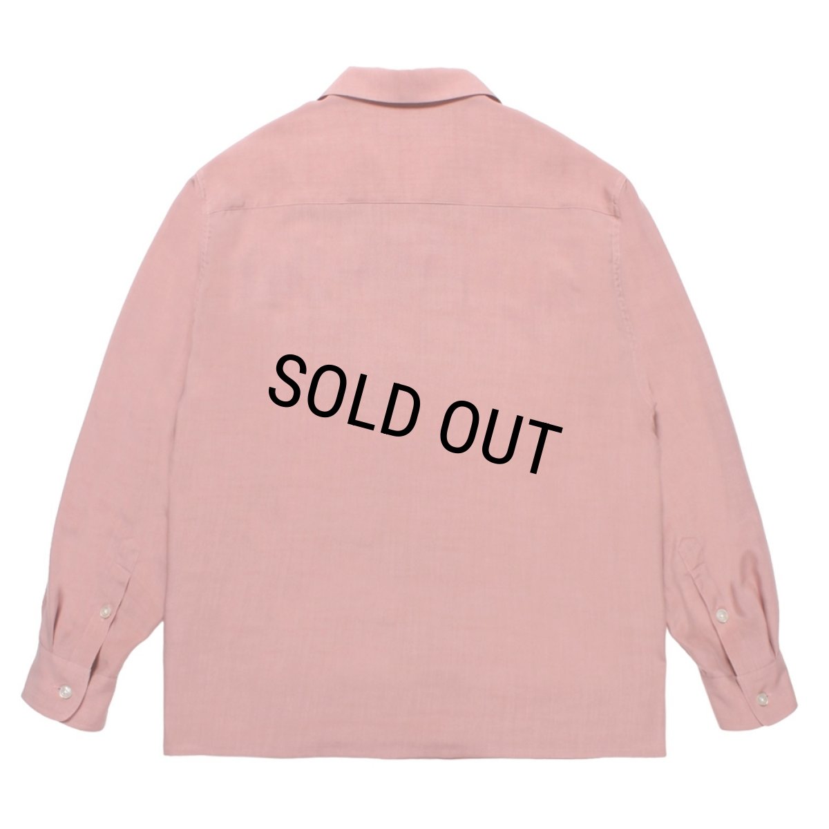 画像2: WACKO MARIA/50'S OPEN COLLAR SHIRT（PINK）［50'Sオープンカラーシャツ-25秋冬］ (2)