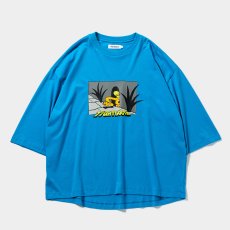 画像1: TIGHTBOOTH/BIG YELLOW 3/4 SLEEVE T-SHIRT（Light Blue）［ビッグイエロー7分袖T-25秋冬］ (1)