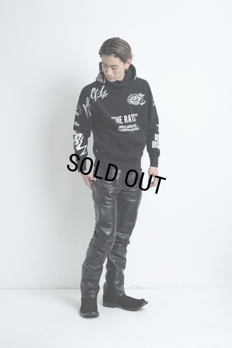 画像14: RATS/CRAZY HOODIE（BLACK）［クレイジーフーディー-25秋冬］ (14)