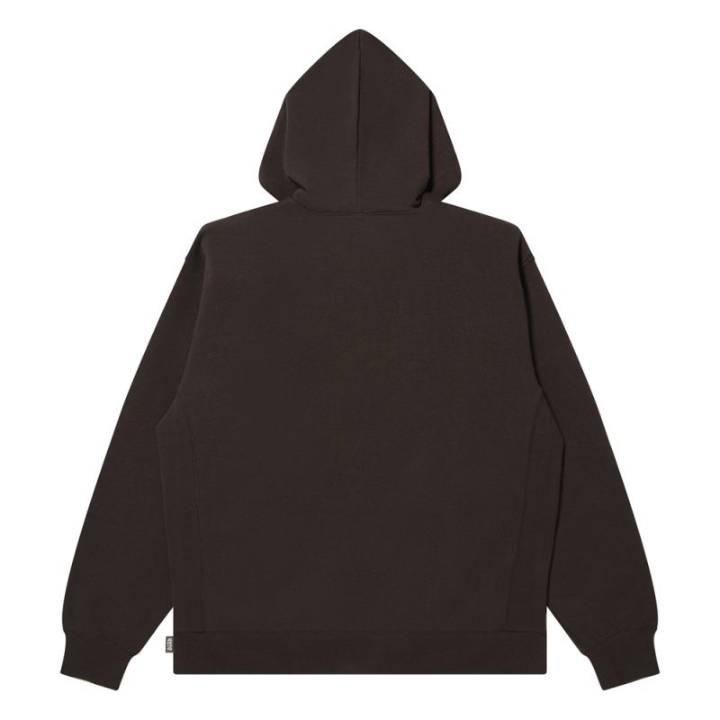 画像2: BlackEyePatch/HWC LABEL HOODIE（DARK BROWN）