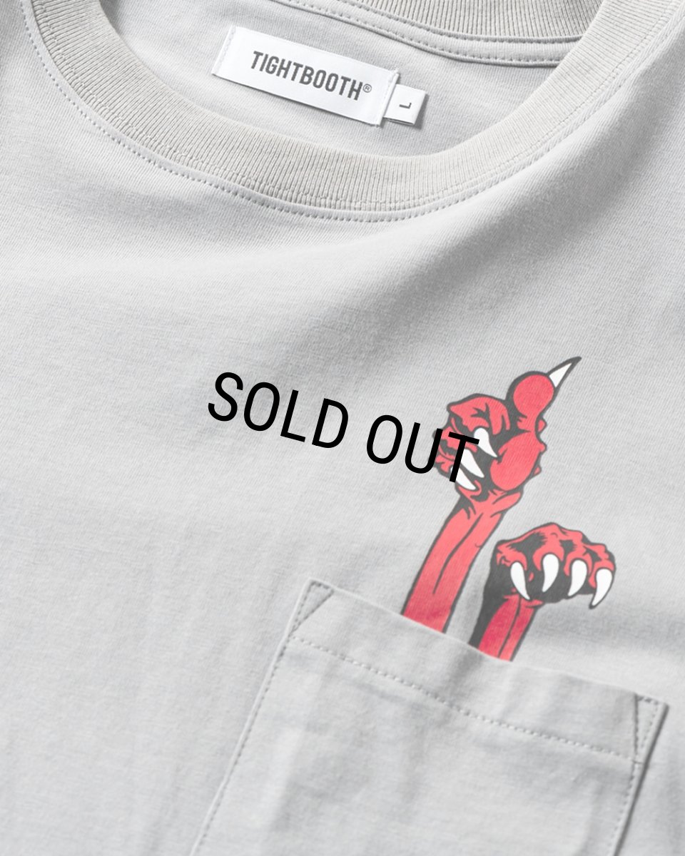 画像3: TIGHTBOOTH/DEADKEBAB LS T-SHIRT（Grey）［デッドケバブ長袖ポケT-25秋冬］ (3)