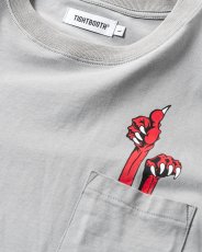 画像3: TIGHTBOOTH/DEADKEBAB LS T-SHIRT（Grey）［デッドケバブ長袖ポケT-25秋冬］ (3)