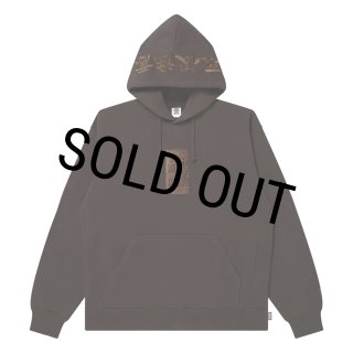 BlackEyePatch/HWC LABEL HOODIE（DARK BROWN） - JONAS