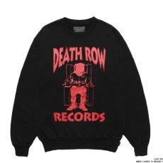 画像1: WACKO MARIA/DEATH ROW RECORDS / GARMENT DYED SWEAT SHIRT（BLACK）［ガーメントダイクルースウェット-25秋冬］ (1)