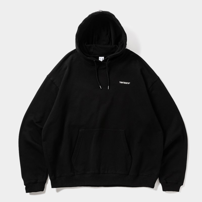 画像1: TIGHTBOOTH/HOODED LOGO SWEAT（Black）［フーデッドロゴスウェット-25秋冬］
