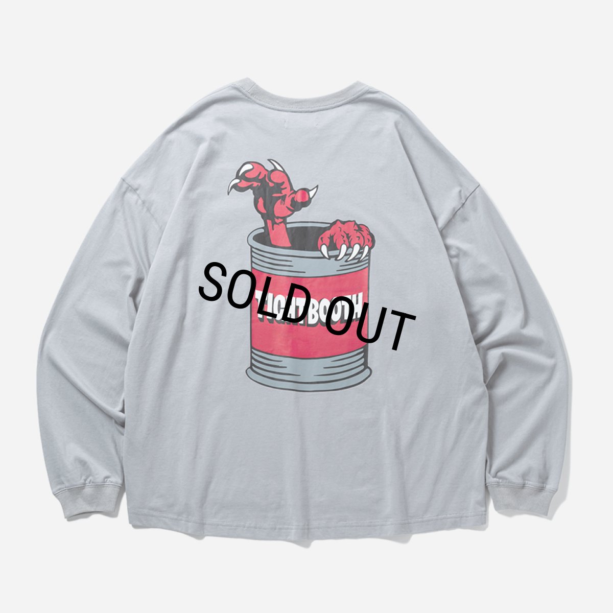 画像2: TIGHTBOOTH/DEADKEBAB LS T-SHIRT（Grey）［デッドケバブ長袖ポケT-25秋冬］ (2)