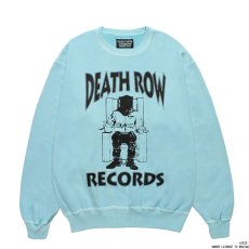 画像1: WACKO MARIA/DEATH ROW RECORDS / GARMENT DYED SWEAT SHIRT（BLUE）［ガーメントダイクルースウェット-25秋冬］ (1)