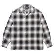 WACKO MARIA/OMBRE CHECK OPEN COLLAR SHIRT(GRAY)[オンブレ WACKO MARIA/OMBRE CHECK OPEN COLLAR SHIRT(GRAY)[オンブレ