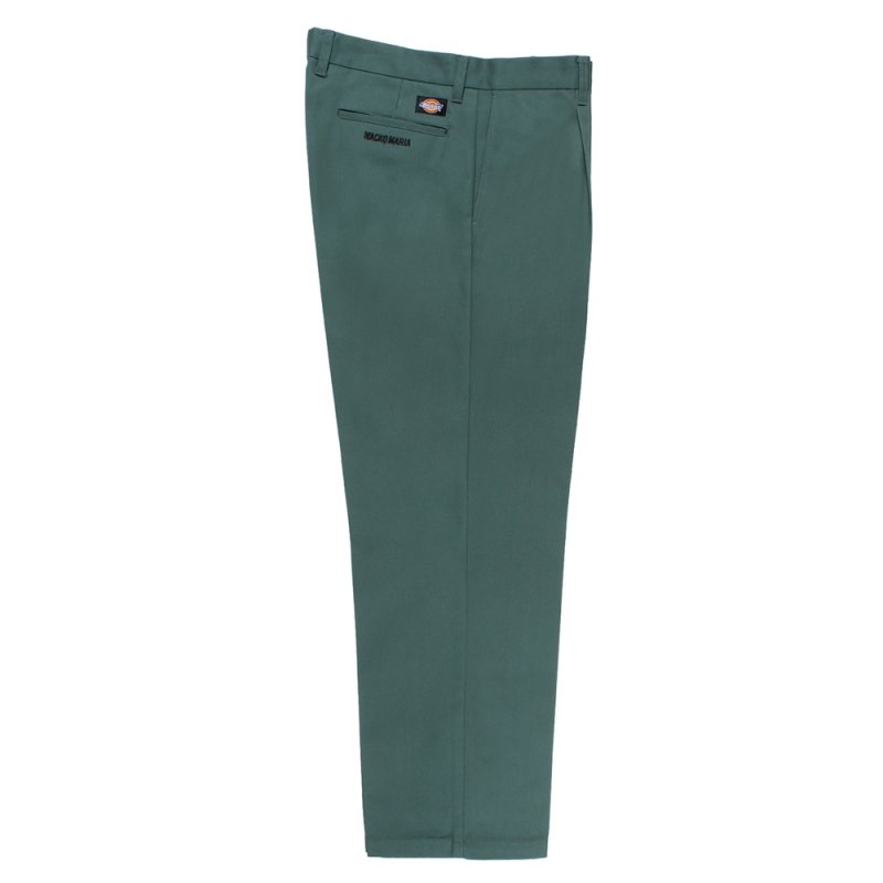 画像1: WACKO MARIA/DICKIES / PLEATED TROUSERS（GREEN）［ワンタックトラウザース-25秋冬］