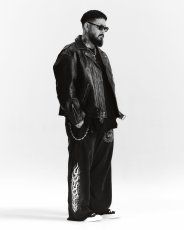 画像5: ANTIDOTE BUYERS CLUB/Fade Wash Sweat Pants（Thorn & Flames）（Black） (5)