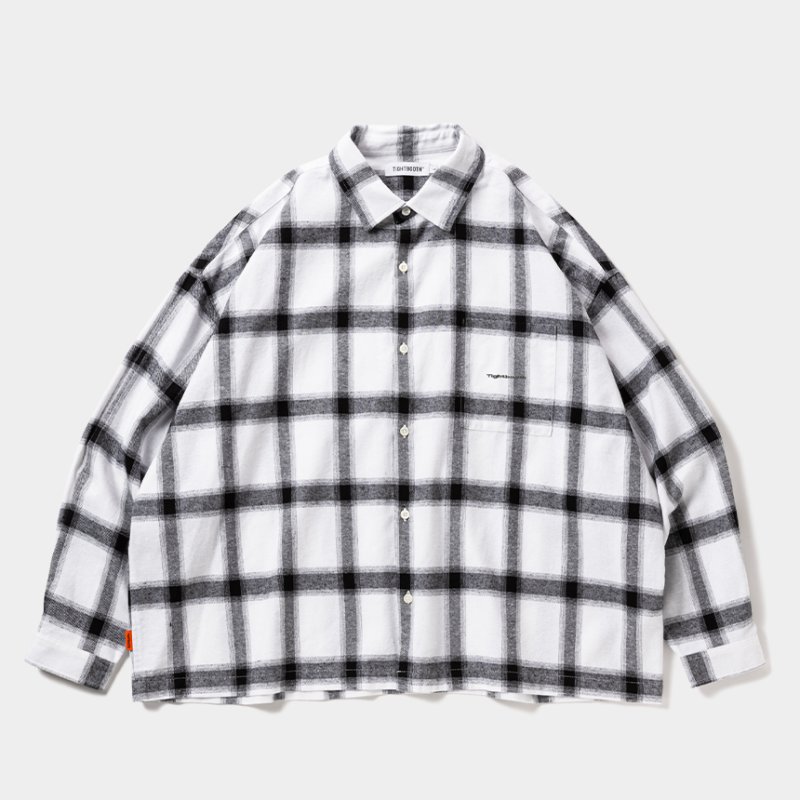 画像1: TIGHTBOOTH/PLAID LS SHIRT（White）［チェックシャツ-25秋冬］